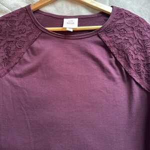 Knox Rose Maroon Long Sleeve